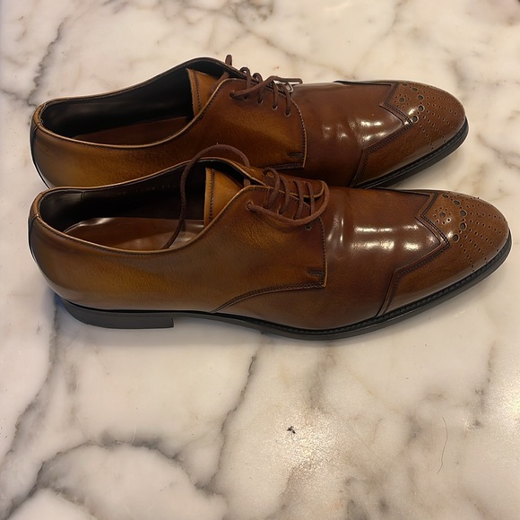 Brown Prada size 11 1/2 dress shoe, like new - Picture 2 of 4